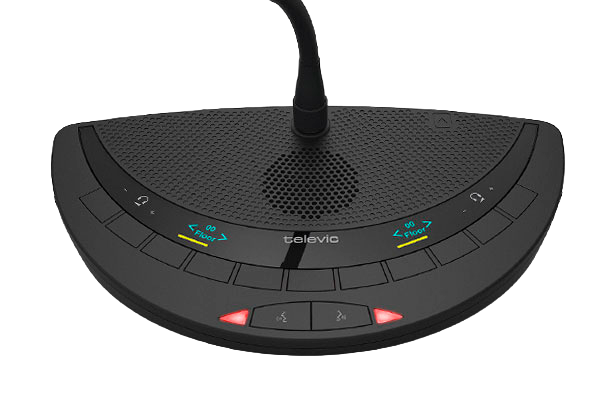 Пульт делегата двойной с селектором каналов Televic Confidea T-2D2I